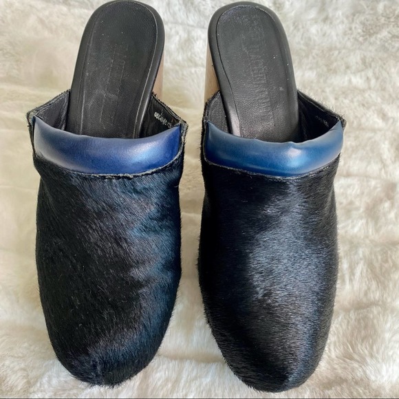 Rachel Comey Idolon Calf Hair & Leather Platform Mule Clogs - Picture 4 of 7